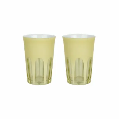 Milk Rialto Glass Tumbler 10 oz Creme