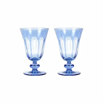 Acqua Rialto Glass Tulip 10 oz Thistle (Light Blue)