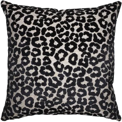Chic Cheetah Noir 26 x 26 in Square Pillow