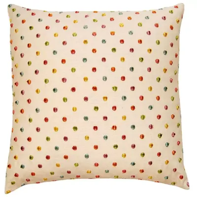 Coral Dots 24 x 24 in Square Pillow