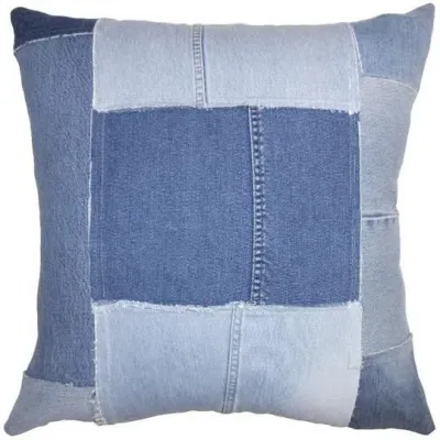 Denim Patches 12 x 24 in Pillow