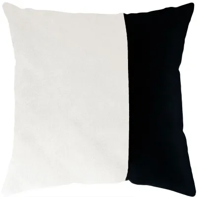 Avenue White Black Pillow