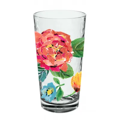 Garden Floral Acrylic Jumbo Drinking Glass, 21.5 oz.