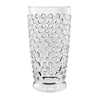 Hobnail Acrylic Jumbo Drinking Glass, Clear, 20 oz.