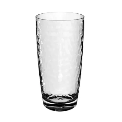 Hammered Jumbo Drinking Glass, Clear, 23.8 oz.