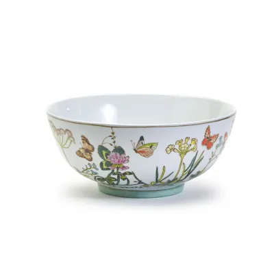 Butterfly Garden Bowl Porcelain