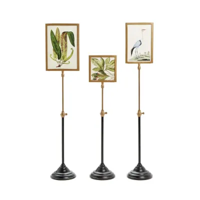 Set of Three Double Sided Photo Frames on Telescoping Pole