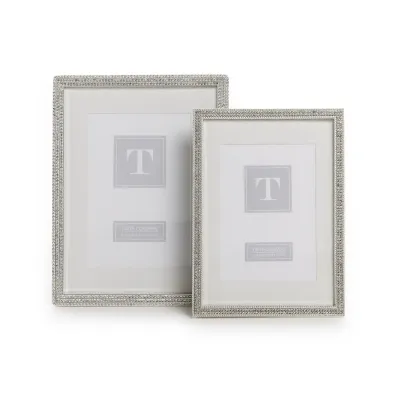 Set of 2 Crystal Photo Frame