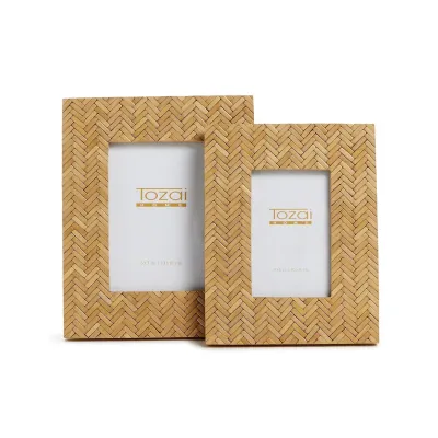 Set of Two Chevron Photo Frame