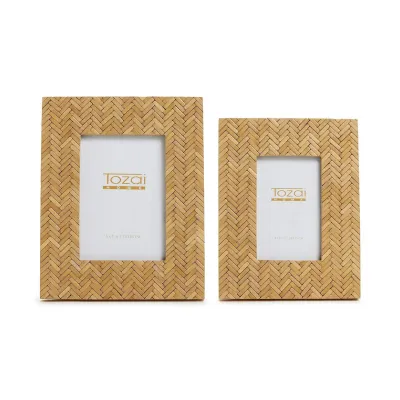 Set of Two Chevron Photo Frame