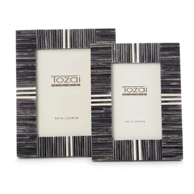 Stacks Grey Photo Frame Set of 2