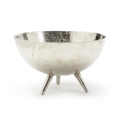 Whitney Footed Silver Bowl Aluminum