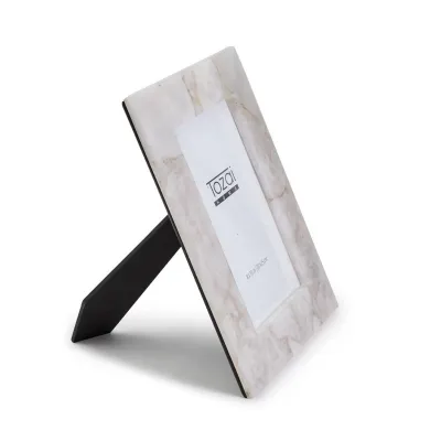 White Quartz 8" x 10" Photo Frame in Gift Box Genuine White Quartz/Glass