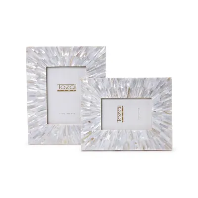 Mother of Pearl Photo Frames, Set of 2