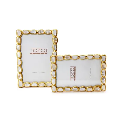 Mother of Pearl Photo Frames, Set of 2