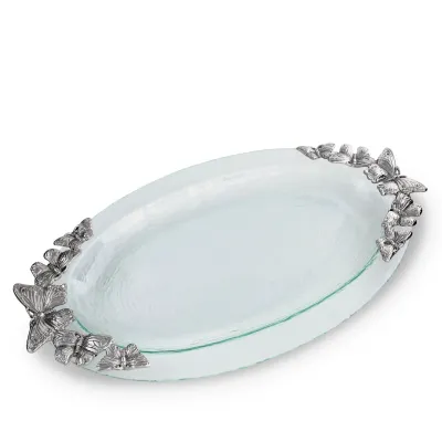 Butterfly Glass Platter