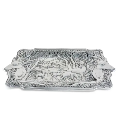 Elk Herd Oblong Tray