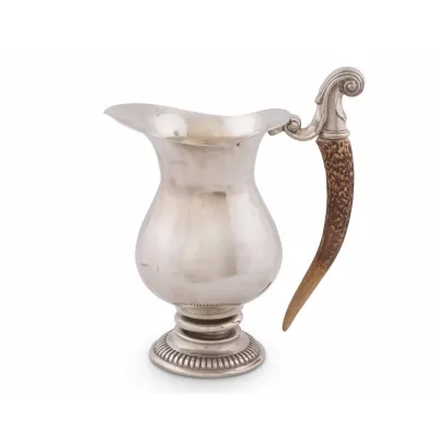 Pitcher Pewter Faux Antler Handle