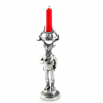 Gentleman Elk Short Candlestick