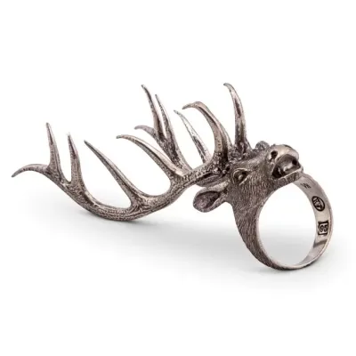 Lodge Style Elk Head Napkin Ring