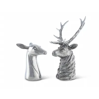 Lodge Style Stag And Doe Salt And Pepper Set