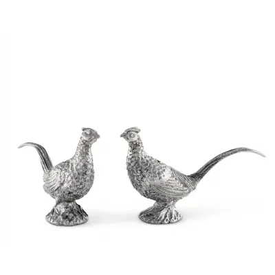 Morning Hunt Pewter Pheasants Salt And Pepper Set
