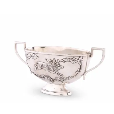 Lodge Style Noble Elk Pewter Gravy Boat