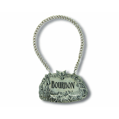 Morning Hunt Pewter Hunt Bourbon Decanter Tag