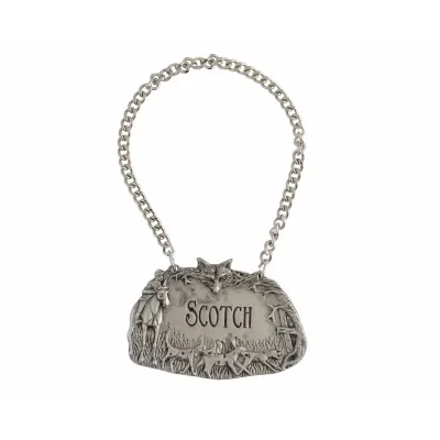 Morning Hunt Pewter Hunt Scotch Decanter Tag