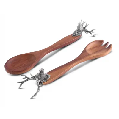 Lodge Style Elk Head Salad Servers