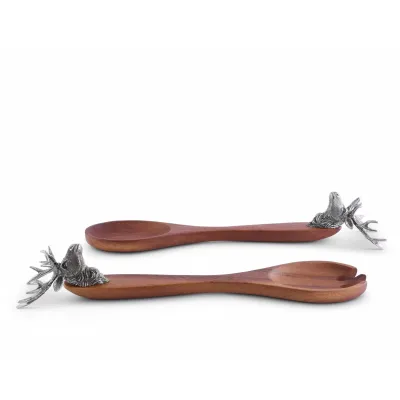 Lodge Style Elk Head Salad Servers