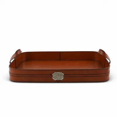 Leather Elk Serving Tray