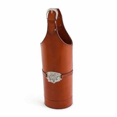 Leather Elk Single Wine Bottle Carrier