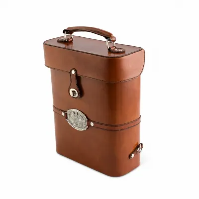 Leather Elk Double Wine Bottle Carrier