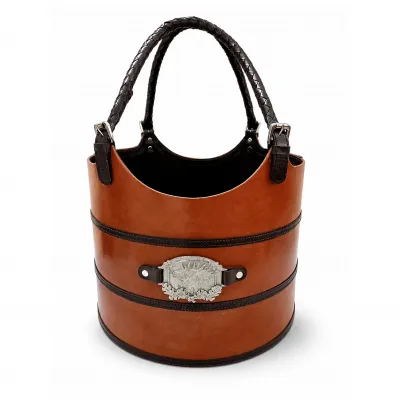 Leather Elk Magizine Basket