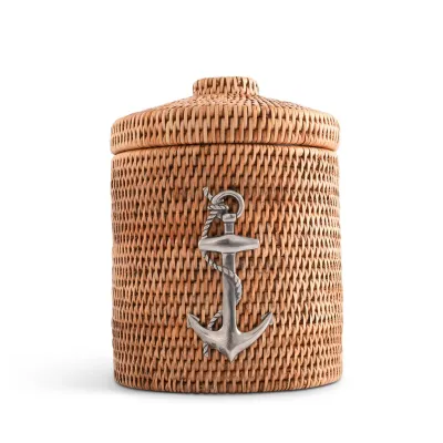 Wicker Rattan Anchor Ice Bucket