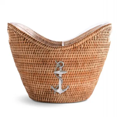 Wicker Rattan Anchor Champagne Tub