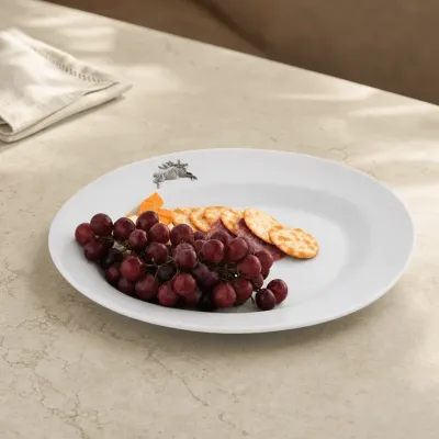 Running Elk Stoneware Serving Tray