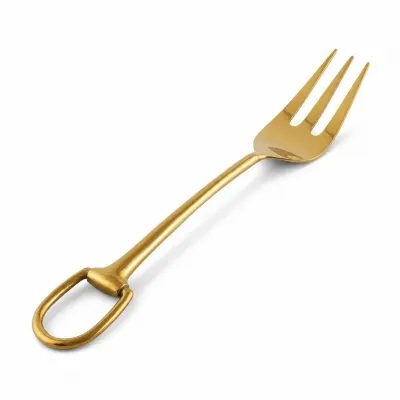 Stirrup Shiny Gold Stainless Steel Serving Fork