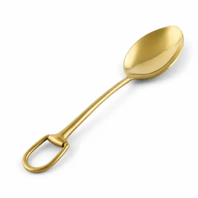 Stirrup Shiny Gold Stainless Steel Serving Spoon