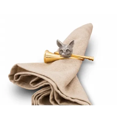 Morning Hunt Golden Hurt Horn Napkin Ring