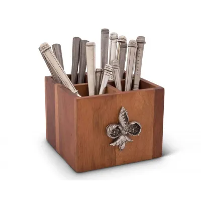 Provencal Fleur De Lis Flatware Caddy