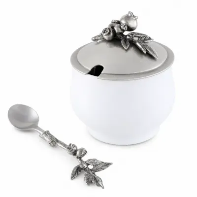 Blueberry Sugar Bowl and Spoon