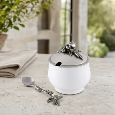 Blueberry Sugar Bowl and Spoon