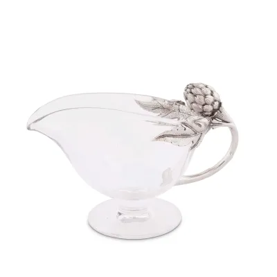 Farmer's Market Artichoke Glass Gravy Boat