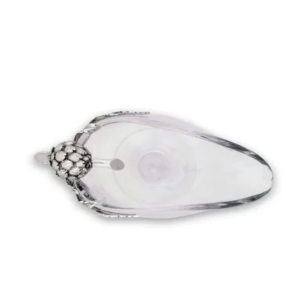 Farmer's Market Artichoke Glass Gravy Boat