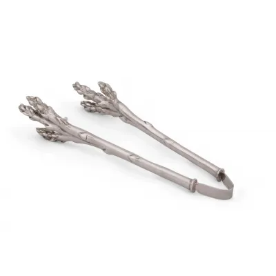 Farmer's Market Pewter Asparagus Pattern Tongs