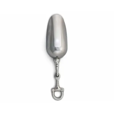 Equestrian Horse Bit Pewter Handle Ice Scoop