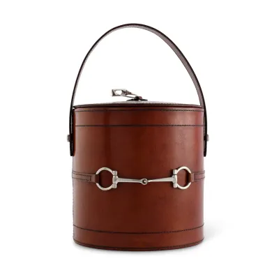 Leather Bit Ice Bucket