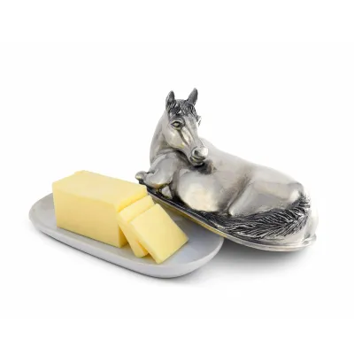 Equestrian Horse Butter Dish